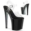 Pleaser - XTREME808SPRS Sandale à bride à la cheville, Pole dance chaussures - Transparent Product image